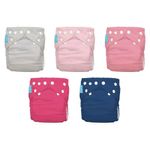 5Pk Pañal D/Tela Niña  5 Insertos - Charlie Banana