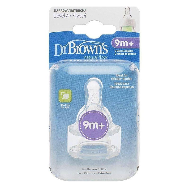 Tetina Boca Estrecha 9M+ - Dr. Browns