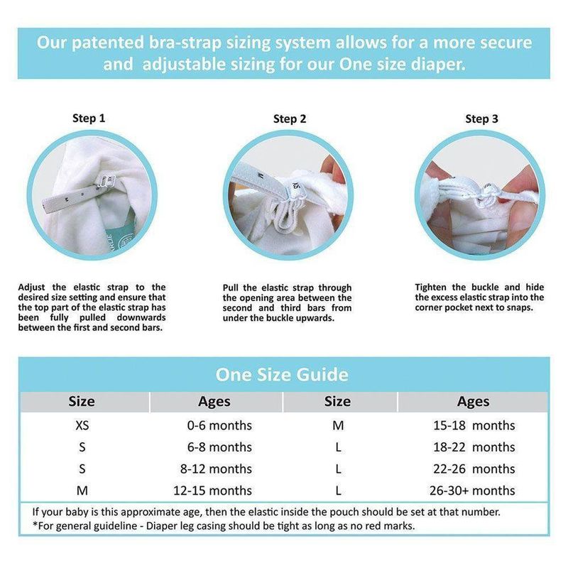 5Pk Pañal D/Tela Niña  5 Insertos - Charlie Banana