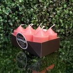 Set De 6 Velas Cilíndricas Votive Coral Aroma Lavanda - Pilandros