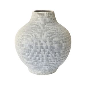 Florero Creta de Cerámica Artesanal Gris