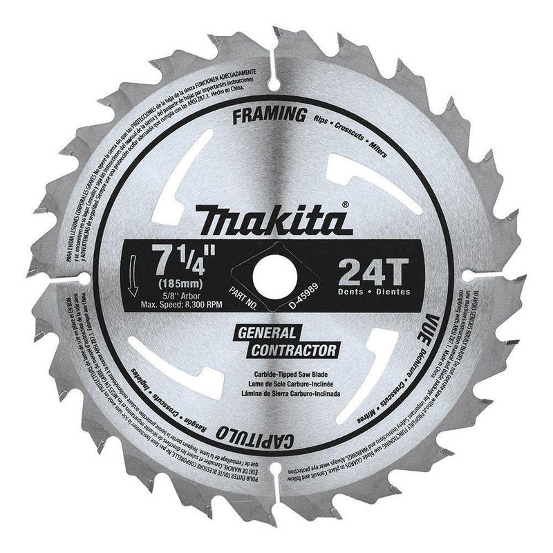 Disco Para Sierra 7 1/4 24T - Makita