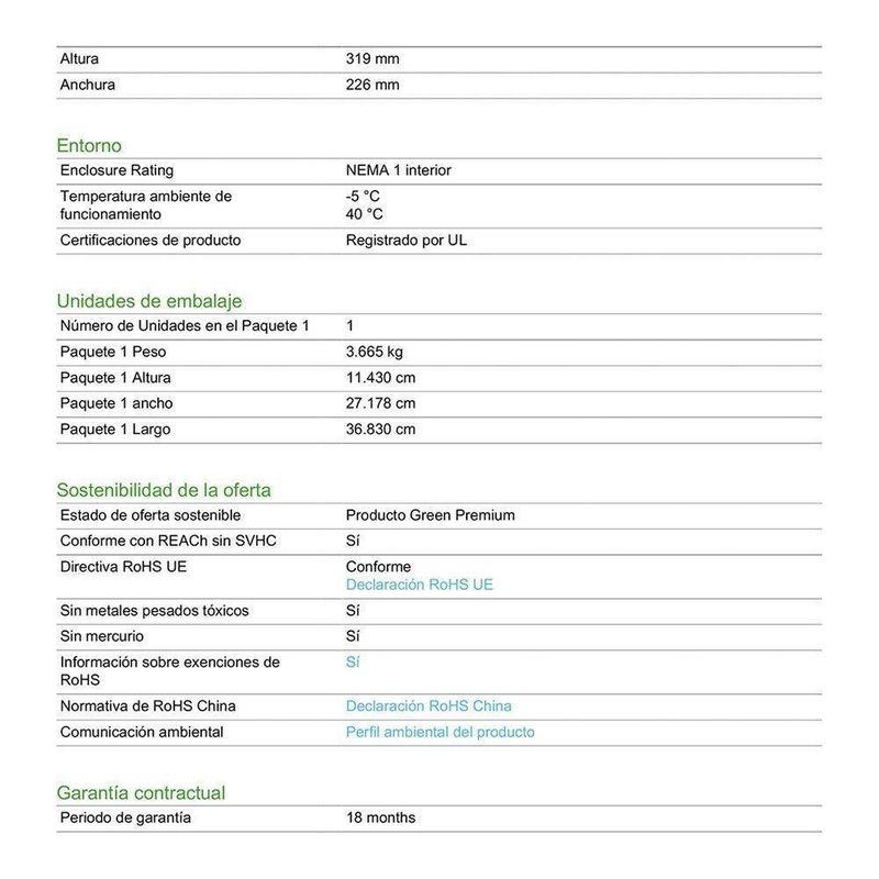 Centro De Carga Monofásico De Aluminio Empotrable De 6 Polos - Schneider