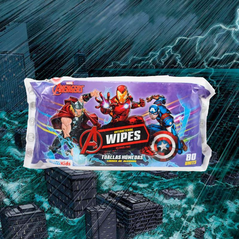 Toallas Húmedas 80 Unidades Avengers - Marvel/Nevada Kids