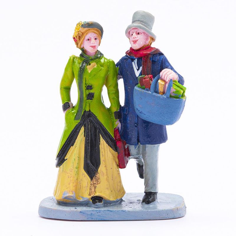 Figura Pareja De Compras Para Villa Navideña - Lemax