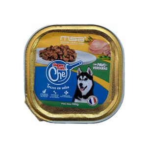 Lata de Trozos en Salsa con Pavo y Verduras para Perro 100 G
