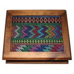 Caja De Te 4  Divisiones Con Textil