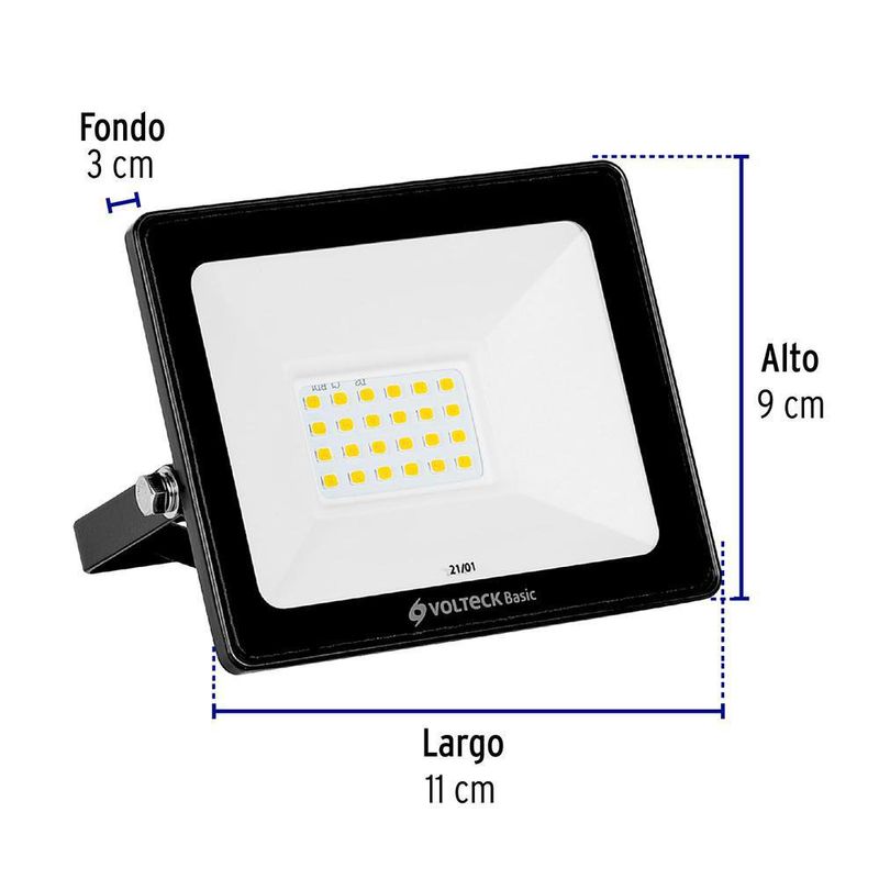 Reflector Ultra Delgado LED Luz Cálida 20 W – Volteck