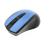 Mouse Óptico Inalámbrico de 4 Botones Azul y Negro - Xtech