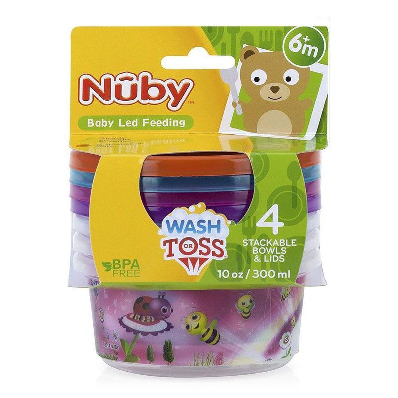 Tazas Reusables Wash Or Toss Impresos X4 - Nuby