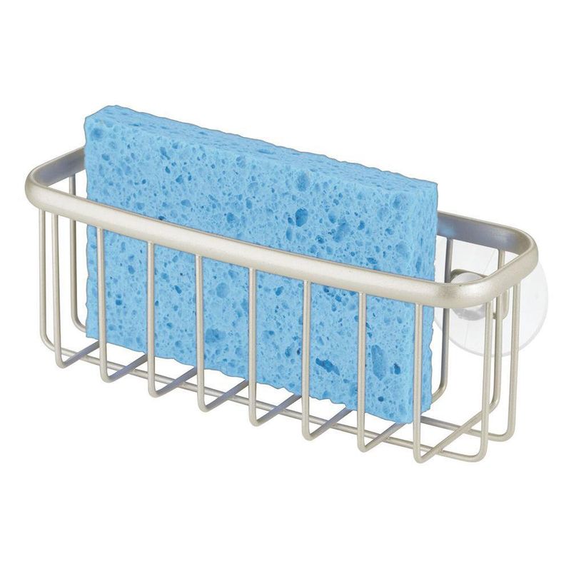 Soporte De Metal Para Esponja Plateado 18X10X8 Cm - Interdesign
