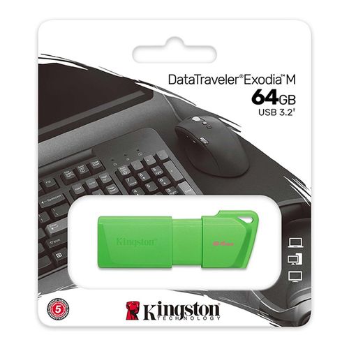 Memoria Usb Verde de 64 Gb - Kingston