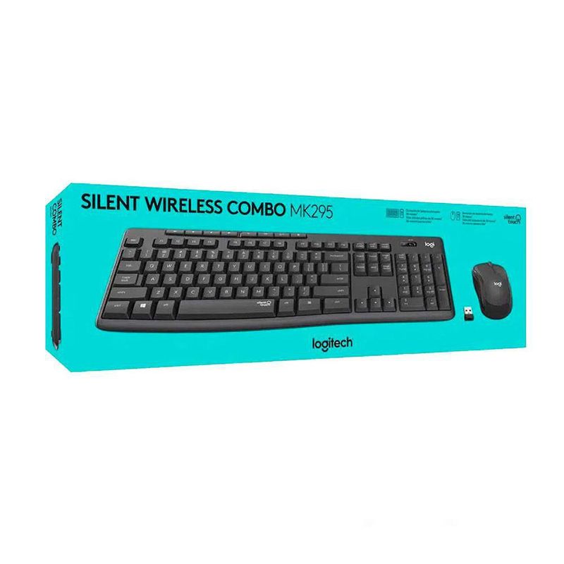 Combo Teclado Y Mouse Inalámbrico Silencioso MK295 - Logitech