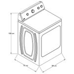 Secadora Eléctrica Maytag de Carga Superior 16 Kg - Mt