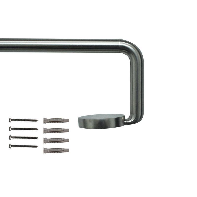 Galería De Metal Plateada Extensible De 120 - 210 cm - Inspire