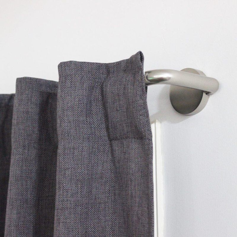 Galería De Metal Plateada Extensible De 120 - 210 cm - Inspire