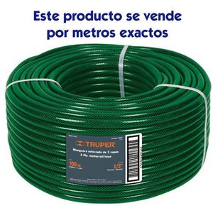 Manguera Tradicional 3 Capas Venta por Metro 1/2 Plg