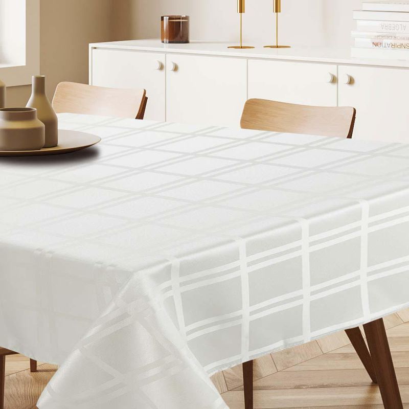 Mantel con Relieve Blanco de 180X280 Cm - Viva