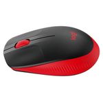Mouse Inalámbrico M190 Color Rojo/Negro - Logitech