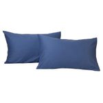 Set de 2 Sobrefundas Azul Estándar de 300 Hilos