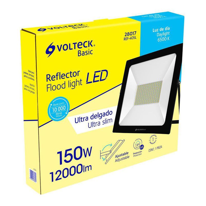 Reflector Ultra Delgado LED Luz De Día 150 W – Volteck