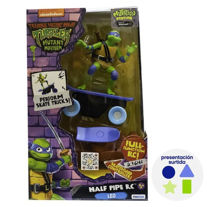 Skateboard Radio Control Diseños Surtidos - Tortugas Ninja