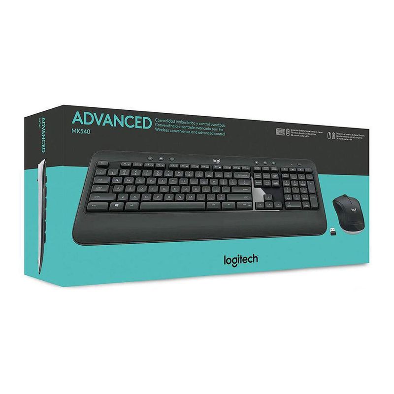 Combo Teclado Y Mouse Inalámbricos Advanced MK540 - Logitech