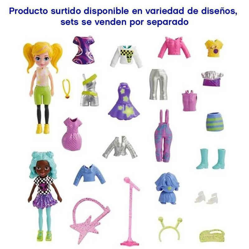 Set De Moda 27 Pzas Diseños Surtidos - Polly Pocket