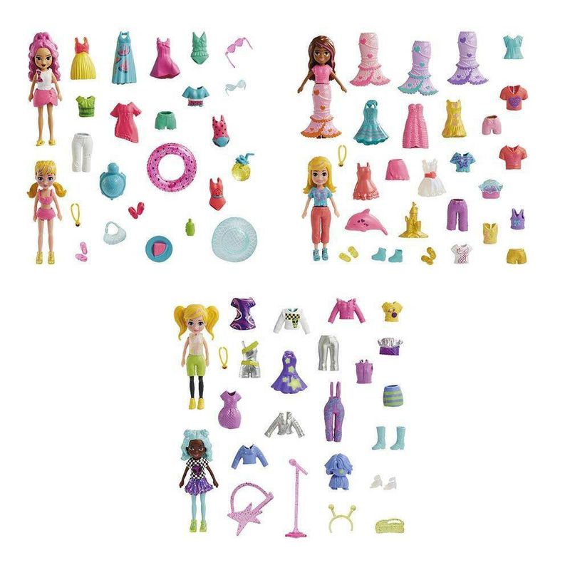Set De Moda 27 Pzas Diseños Surtidos - Polly Pocket