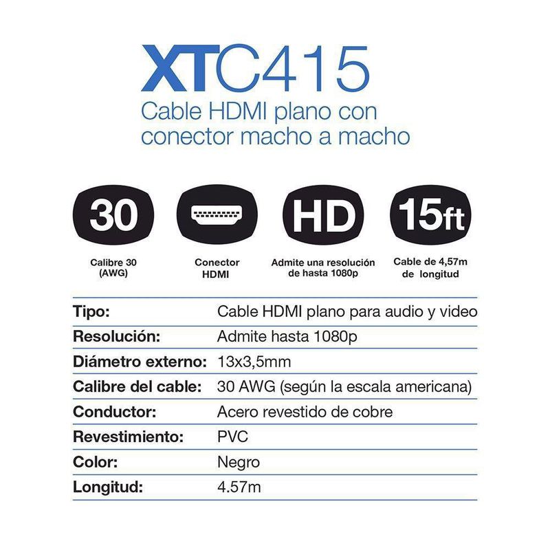 Cable Hdmi Video-Audio Xtech