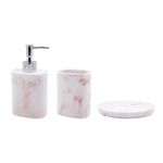 Set de Accesorios para Baño Rosa 3 Pzas - Viva