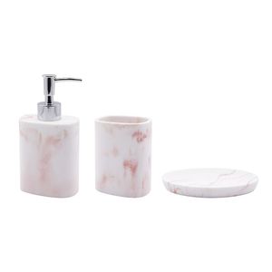 Set de 3 Accesorios para Baño Color Rosado