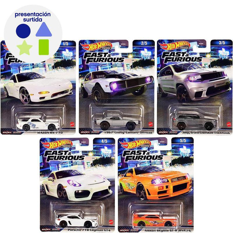 Carro De Fast And Furious Diseños Surtidos - Hot Wheels