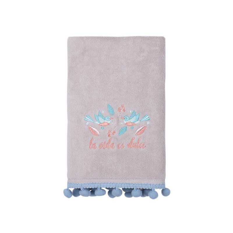 Toalla De Manos Gris Aves 63.5x38 Cm - Viva