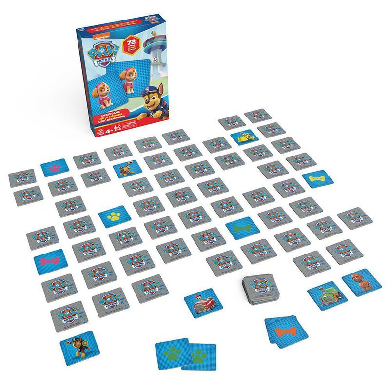 Juego De Memoria Paw Patrol 72 Pzas - Cardinal Kids
