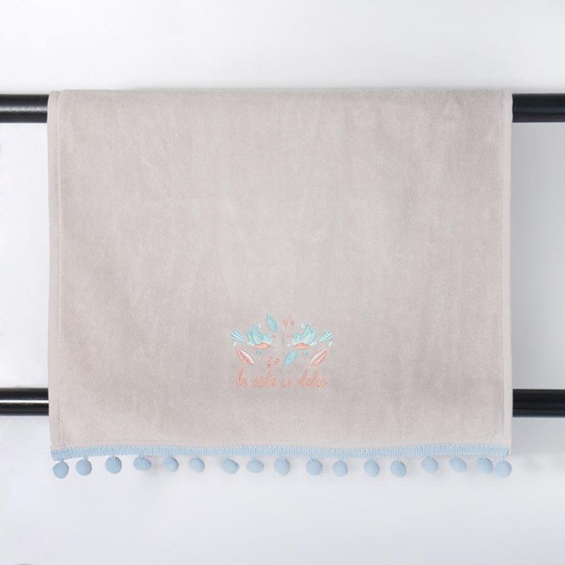 Toalla De Manos Gris Aves 63.5x38 Cm - Viva