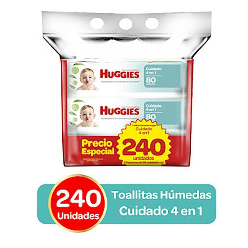 Toallitas Húmedas Cuidado 4 en 1 - Huggies