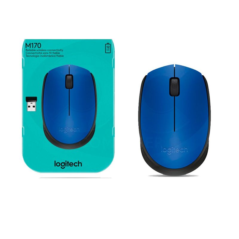 Mouse Inalámbrico Logitech M170 Azul