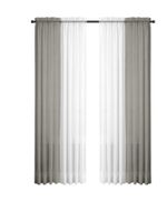 Set De 4 Cortinas Gris + Voile 71X213 Cm - Viva