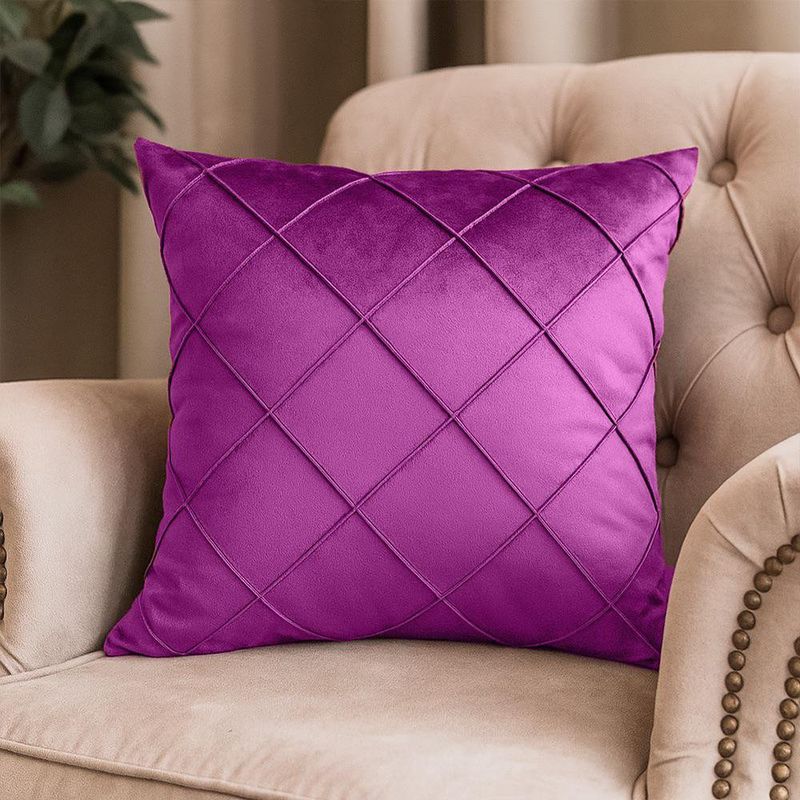 Cojín Relleno Decorativo Morado 45 x 45 Cm