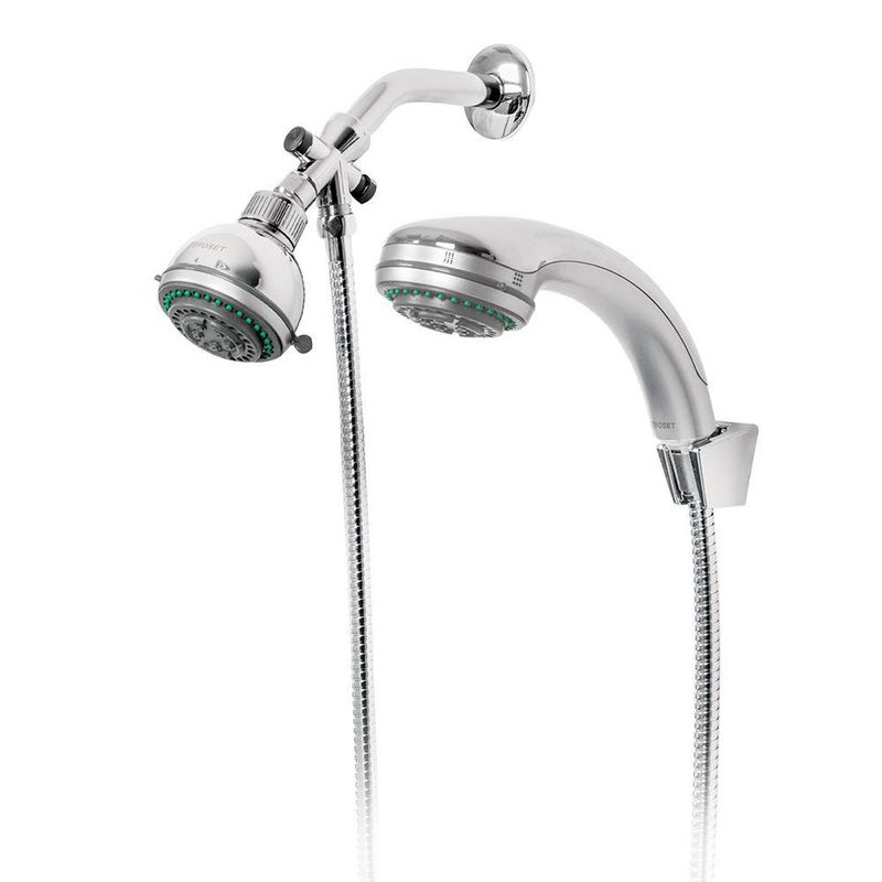 Ducha Cromada Fija y Móvil 3 Plg - Foset