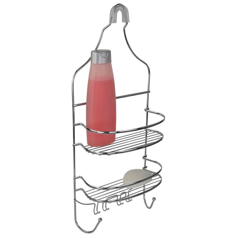 Organizador de Baño Metálico Cromado de 3 Niveles