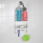 Organizador de Baño Metálico Cromado de 3 Niveles