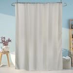 Set De Cortina Para Baño Cuadros Con 12 Ganchos - Viva