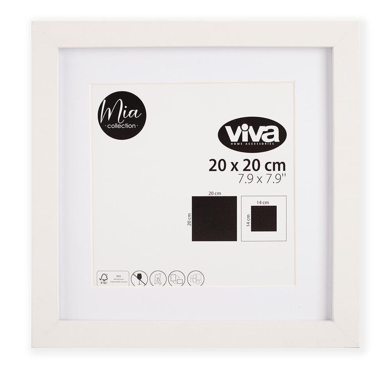 Marco Para Foto Blanco 20X20 Cm - Viva