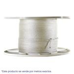 Lazo de Nylon Trenzado Blanco 1/8 Plg x 1 M