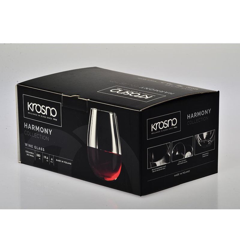 Set De Vasos Harmony 19.6 Oz 6 Pzas