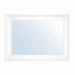 Espejo de Pared 76 x 106 cm Rectangular Marco Color Blanco