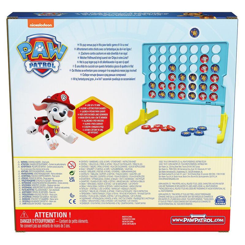 Juego De Mesa 4 En Línea - Games Paw Patrol