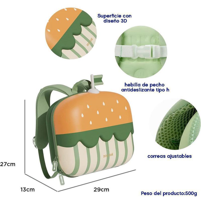 Bolsón Diseño De Quesoburguesa - Zoy Zoii